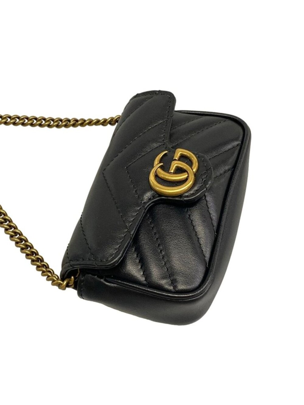 Gucci Handbag GG Marmont Black Leather - Picture 15 of 15